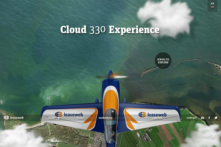Cloud 330 Experience website preview